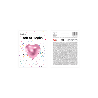 1 Ballon - Herz - Rosa