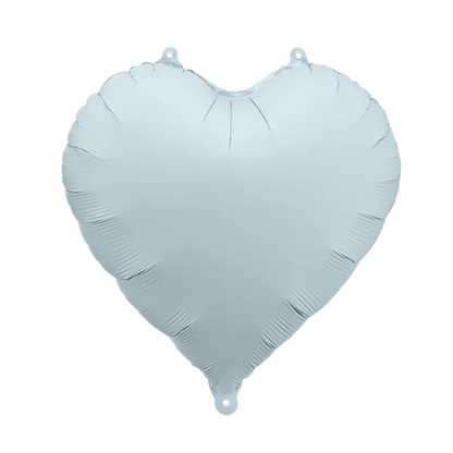 1 Ballon - Herz - Satin - Hellblau