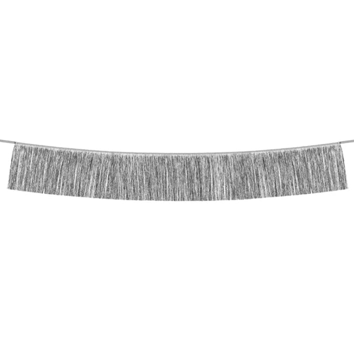 1 Girlande - Fringe Girlande Silber