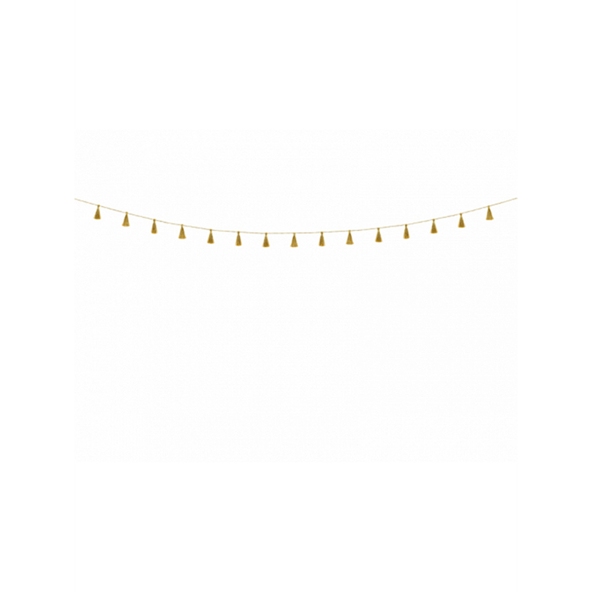 1 Tasselgirlande - 1,9m - Modern Gold