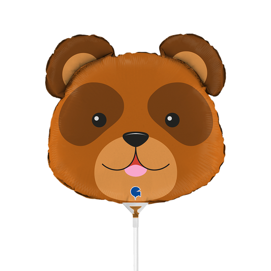 10 Miniballoons Airfilled - Bear Head (Unverpackt)