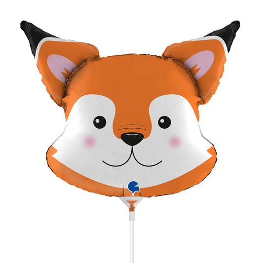 10 Miniballoons Airfilled - Fox Head (Unverpackt)