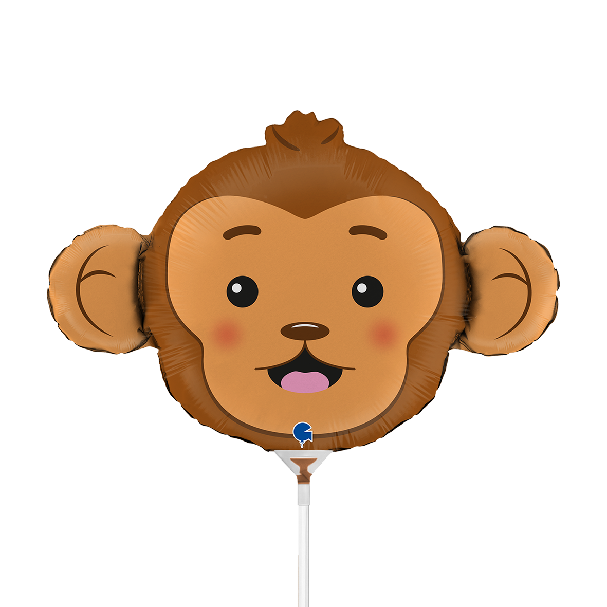 10 Miniballoons Airfilled - Monkey Head (Unverpackt)