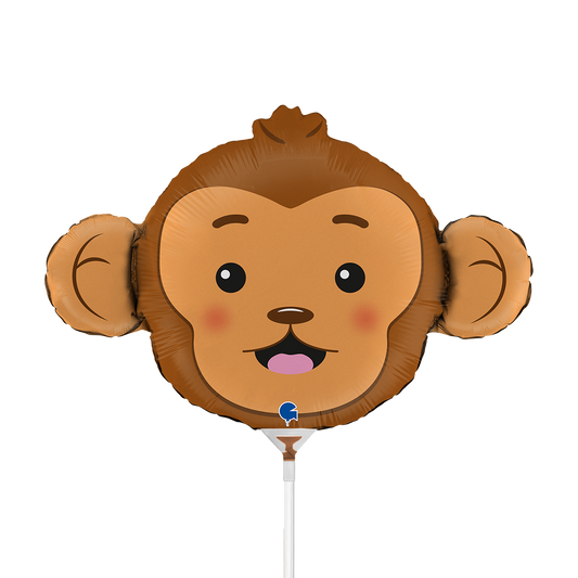 10 Miniballoons Airfilled - Monkey Head (Unverpackt)