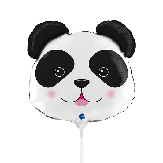 10 Miniballoons Airfilled - Panda Head (Unverpackt)