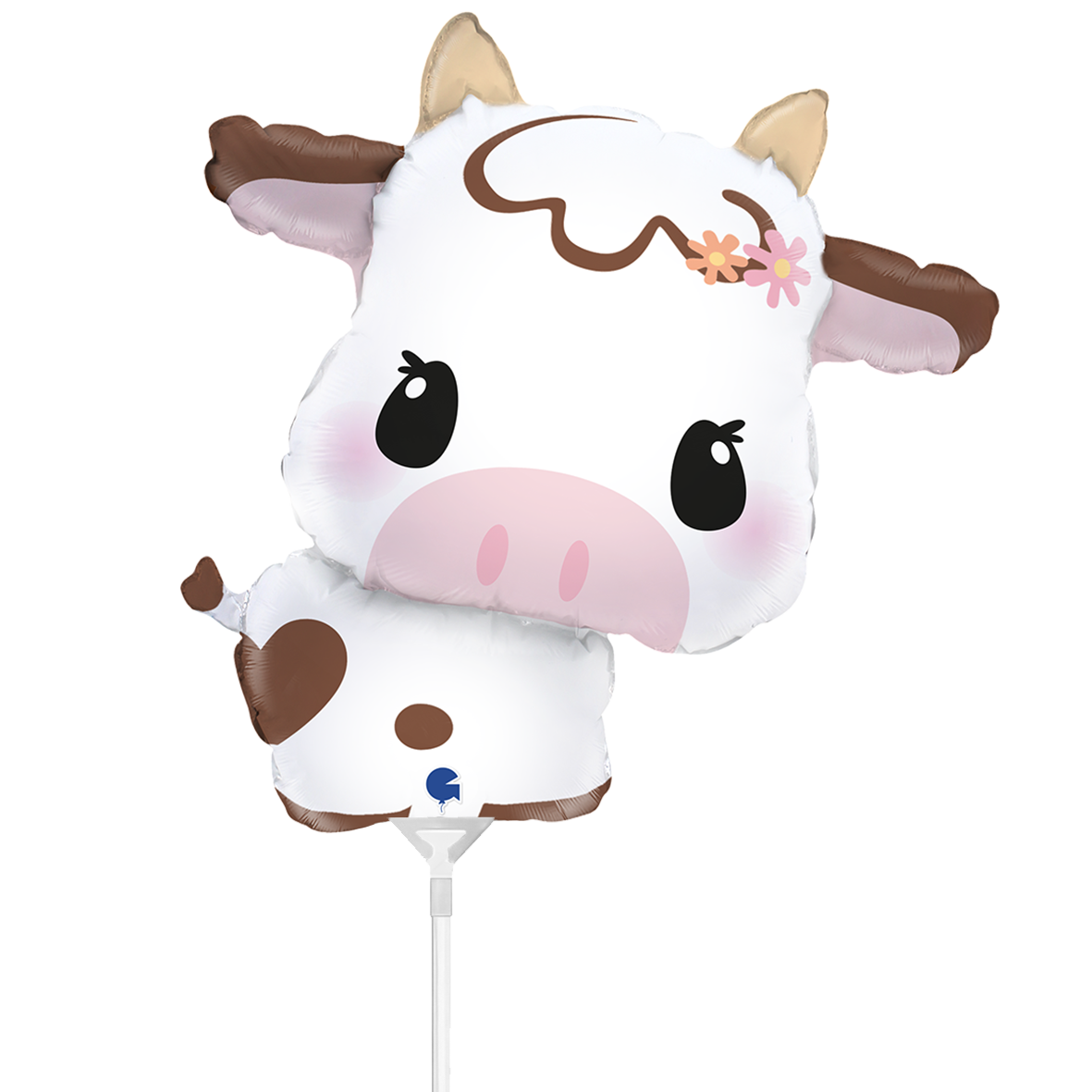10 Miniballoons Airfilled - Cute Cow (Unverpackt)