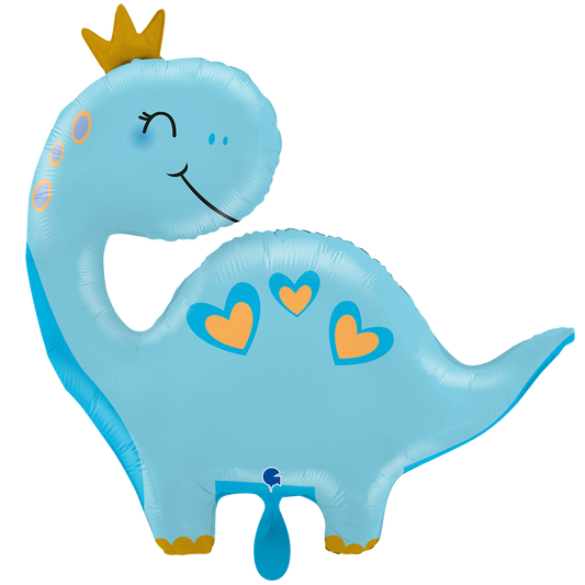 1 Balloon XXL - Blue Dino