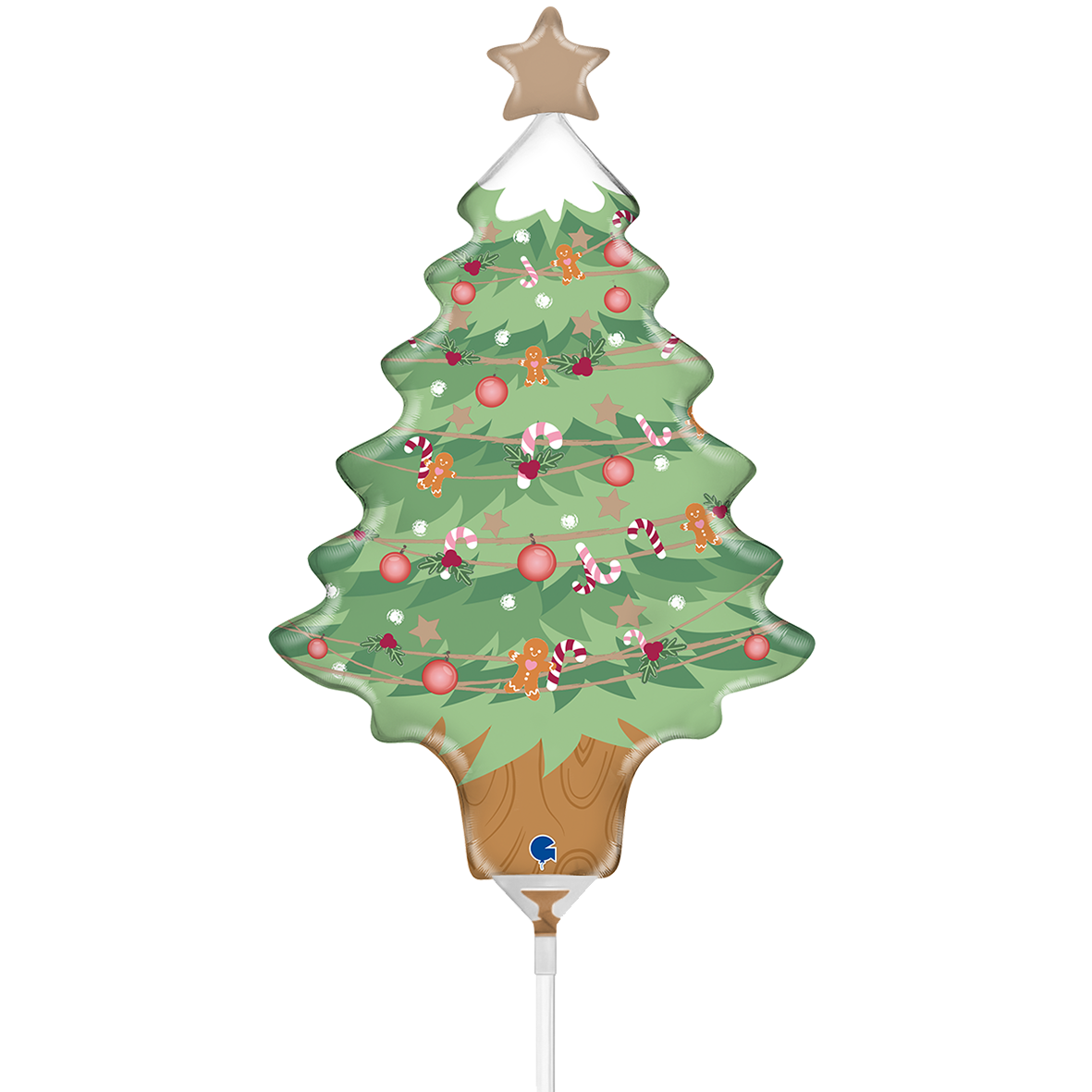 10 Miniballoons Airfilled - Christmas Tree (Unverpackt)