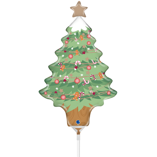 10 Miniballoons Airfilled - Christmas Tree (Unverpackt)