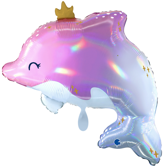 1 Balloon XXL - Glowy Dolphin