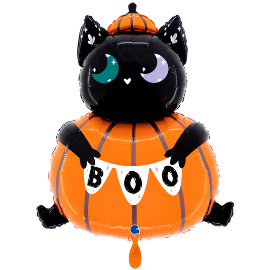 1 Balloon XXL - Cat In The Pumpkin