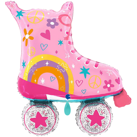 1 Balloon XXL - Pink Roller Skates