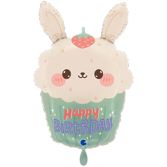 1 Balloon XXL - Bunny Cupcake