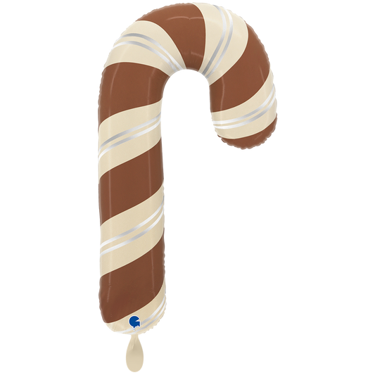 1 Balloon XXL - Satin Chocolate Candy Cane