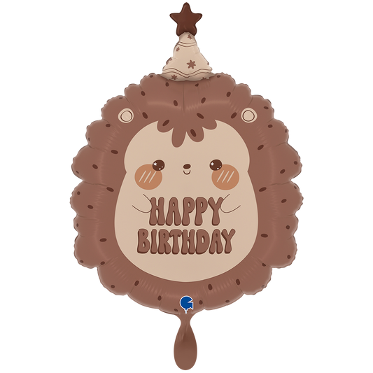 1 Balloon XXL - Happy Birthday Hedgehog