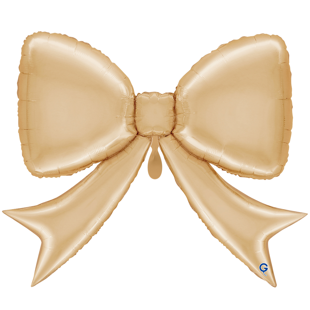 1 Balloon XXL - White Gold Bow