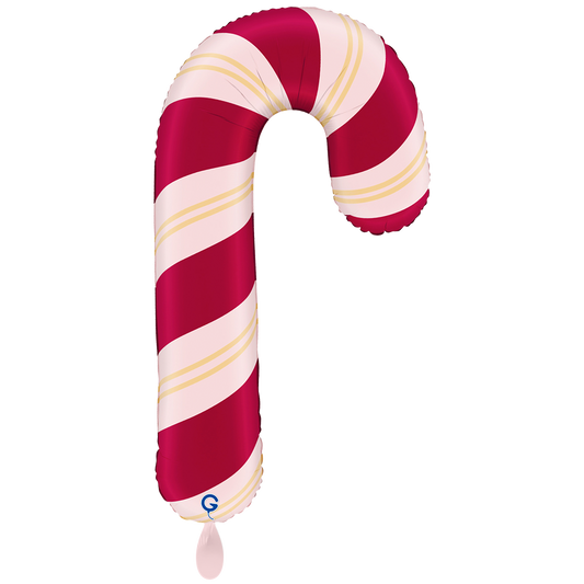 1 Balloon XXL - Satin Cherry Candy Cane
