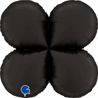 1 Balloon Base XXL - Drops - Satin Fumé Black