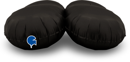 1 Balloon Base XXL - Drops - Satin Fumé Black