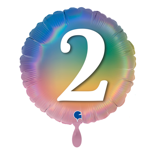 1 Balloon - Happy 2 Colourful Rainbow