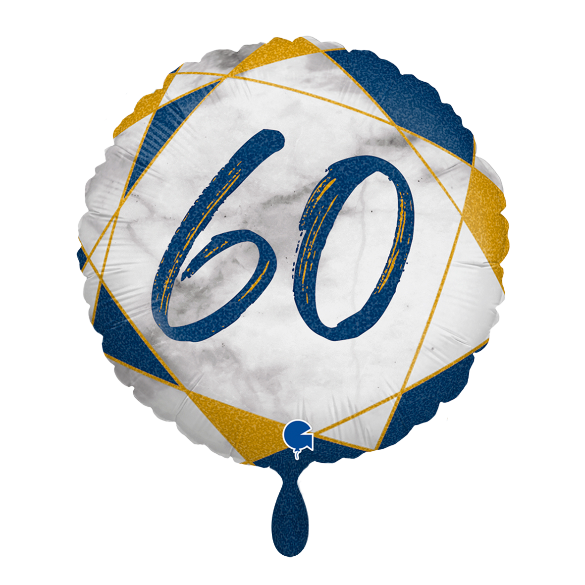 1 Balloon - Marble Mate 60 Blue