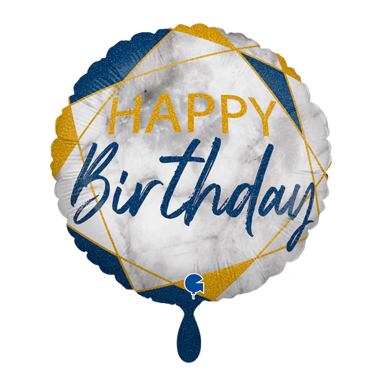 1 Balloon - Marble Mate HB Blue