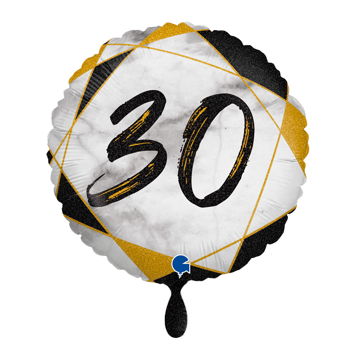 1 Balloon - Marble Mate 30 Black