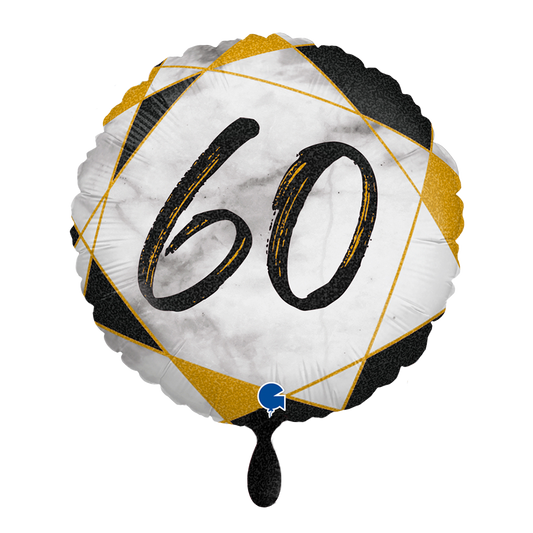 1 Balloon - Marble Mate 60 Black