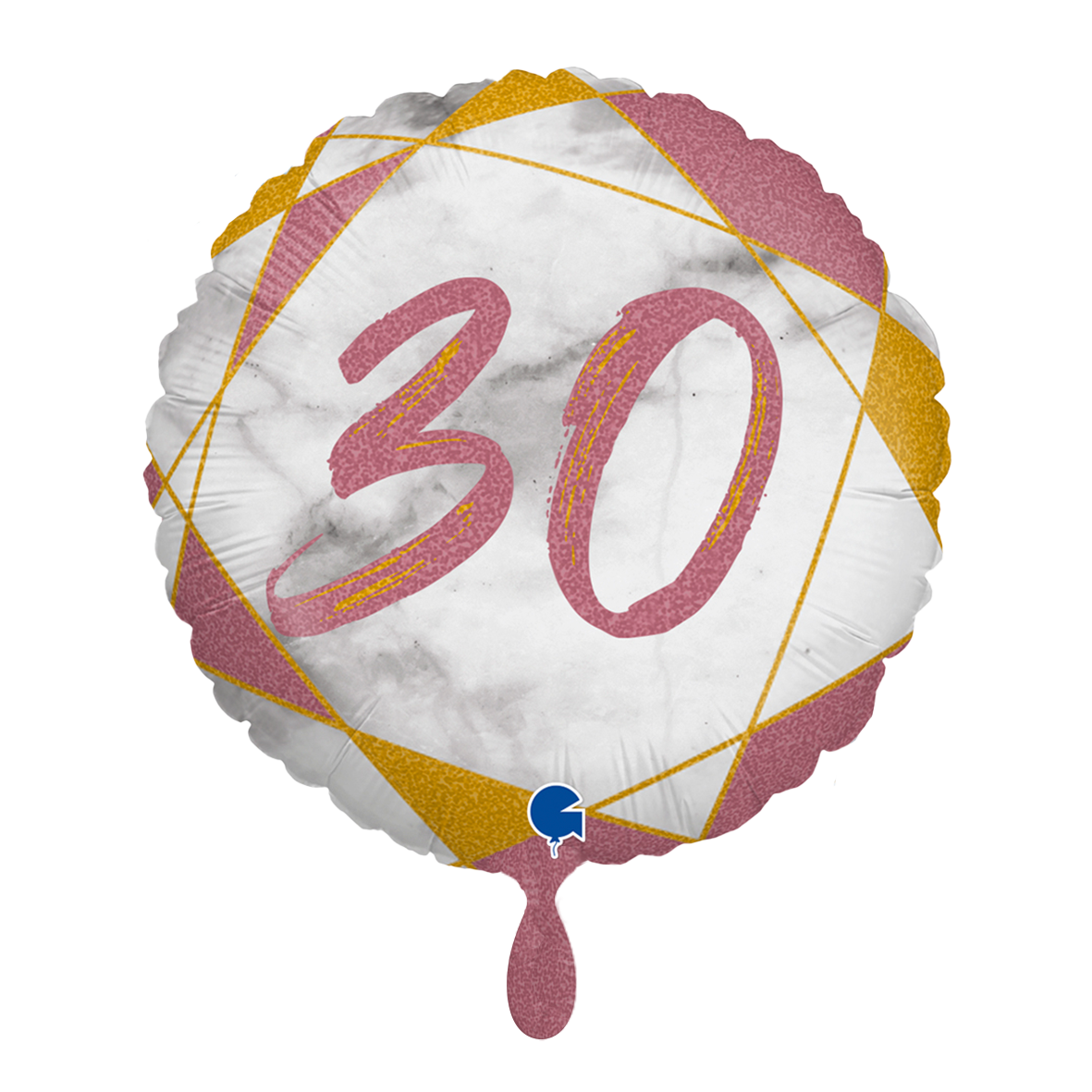 1 Balloon - Marble Mate 30 Rose Gold