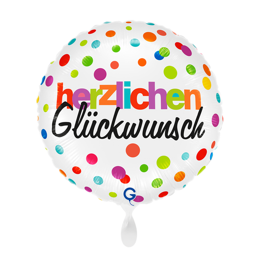 1 Balloon - Herzlichen Glückwunsch Dots