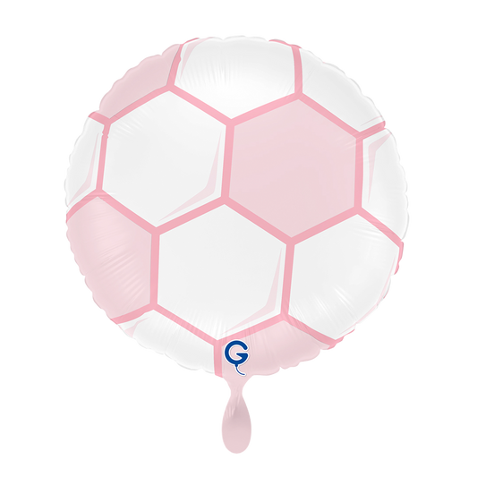1 Balloon - Soccer Ball Pink
