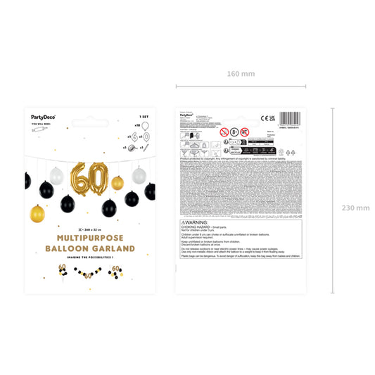 1 Ballonset - 3in1 - 60th birthday
