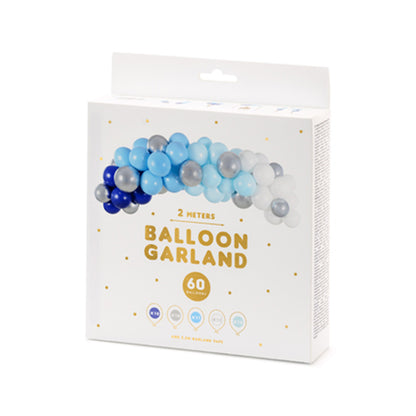 1 Ballonset - Ballongirlande - Shiny Blue