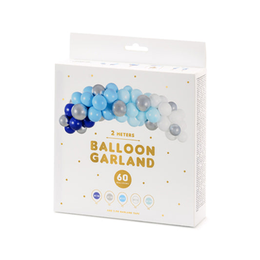 1 Ballonset - Ballongirlande - Shiny Blue