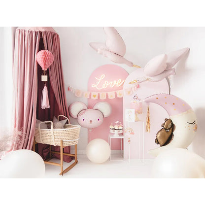 1 Bannergirlande - Oh Baby Rosa