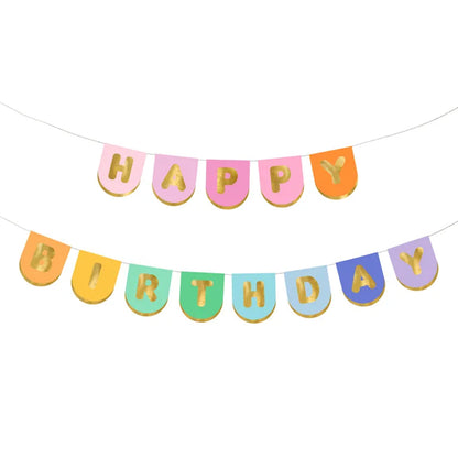 1 Bannergirlande - Happy Birthday Colourful