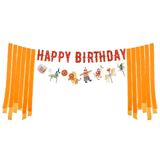 1 Bannergirlande - Happy Birthday Circus