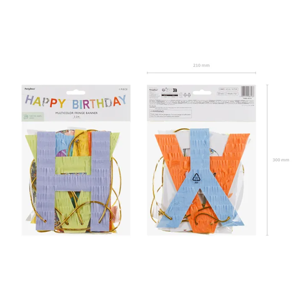 1 Bannergirlande - Happy Birthday - Mix