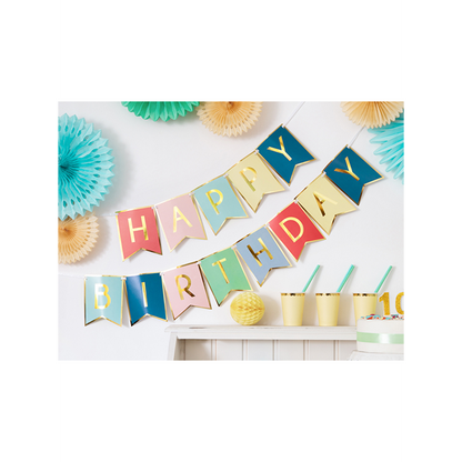 1 Bannergirlande - Happy Birthday