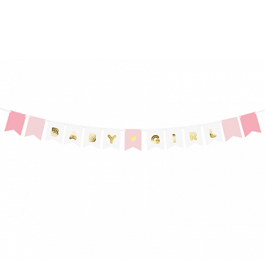 1 Bannergirlande - Baby Girl