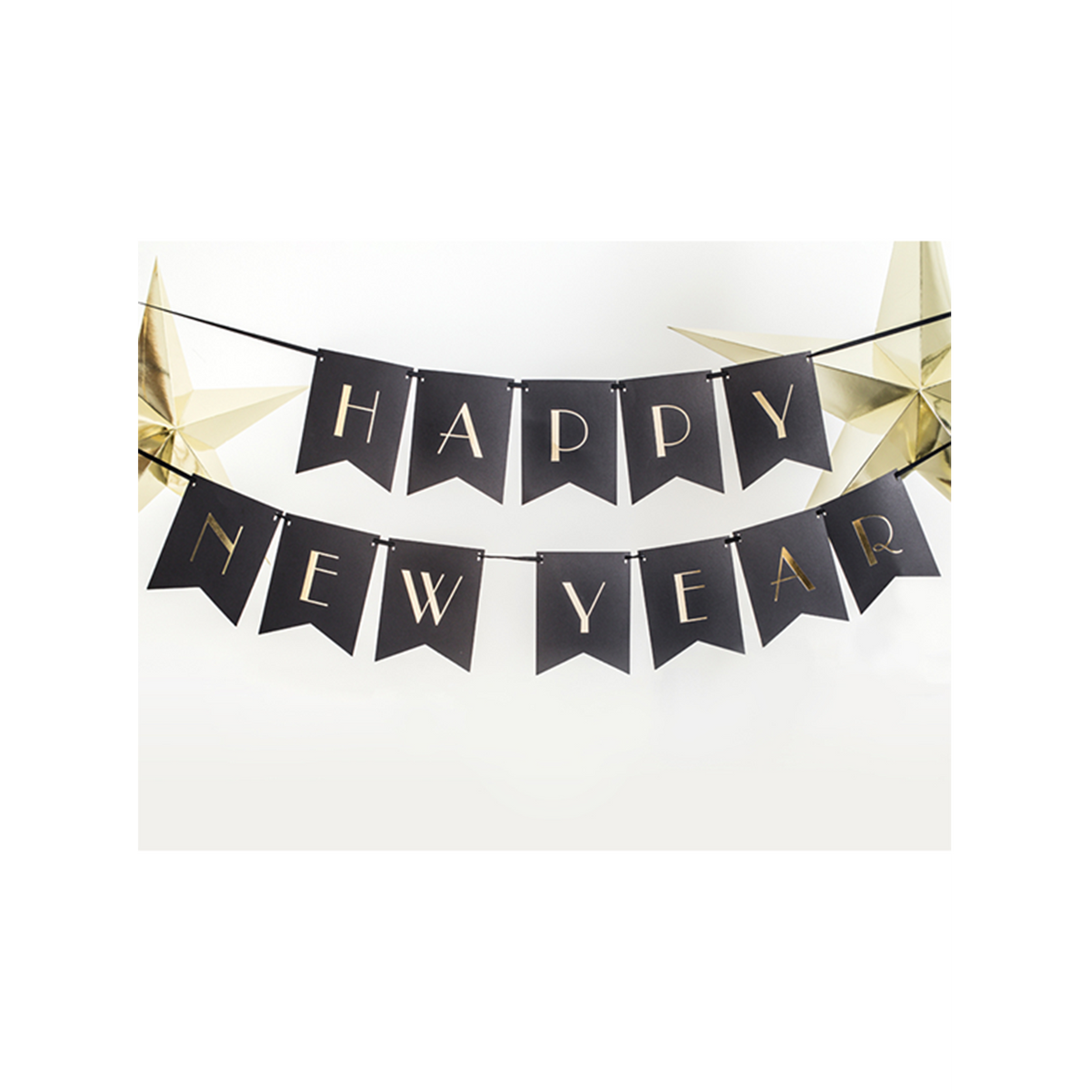 1 Bannergirlande - Happy New Year Elegant