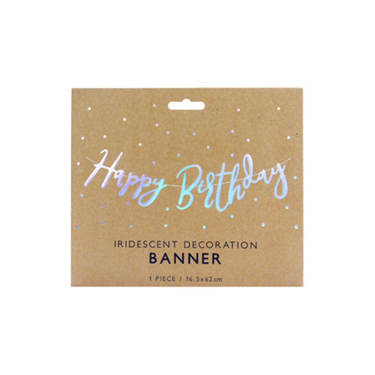 1 Bannergirlande - Happy Birthday - Iridescent