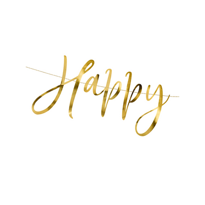 1 Bannergirlande - Happy New Year
