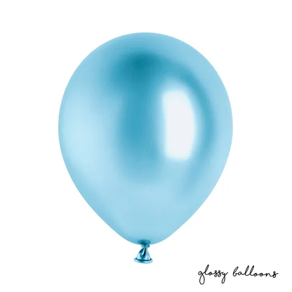 10 Luftballons - Ø 30cm - Glossy - Blau