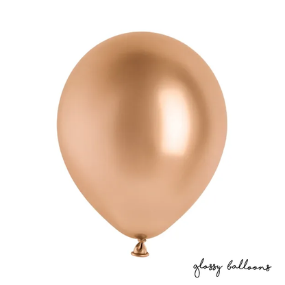 50 Luftballons - Ø 30cm - Glossy - Roségold