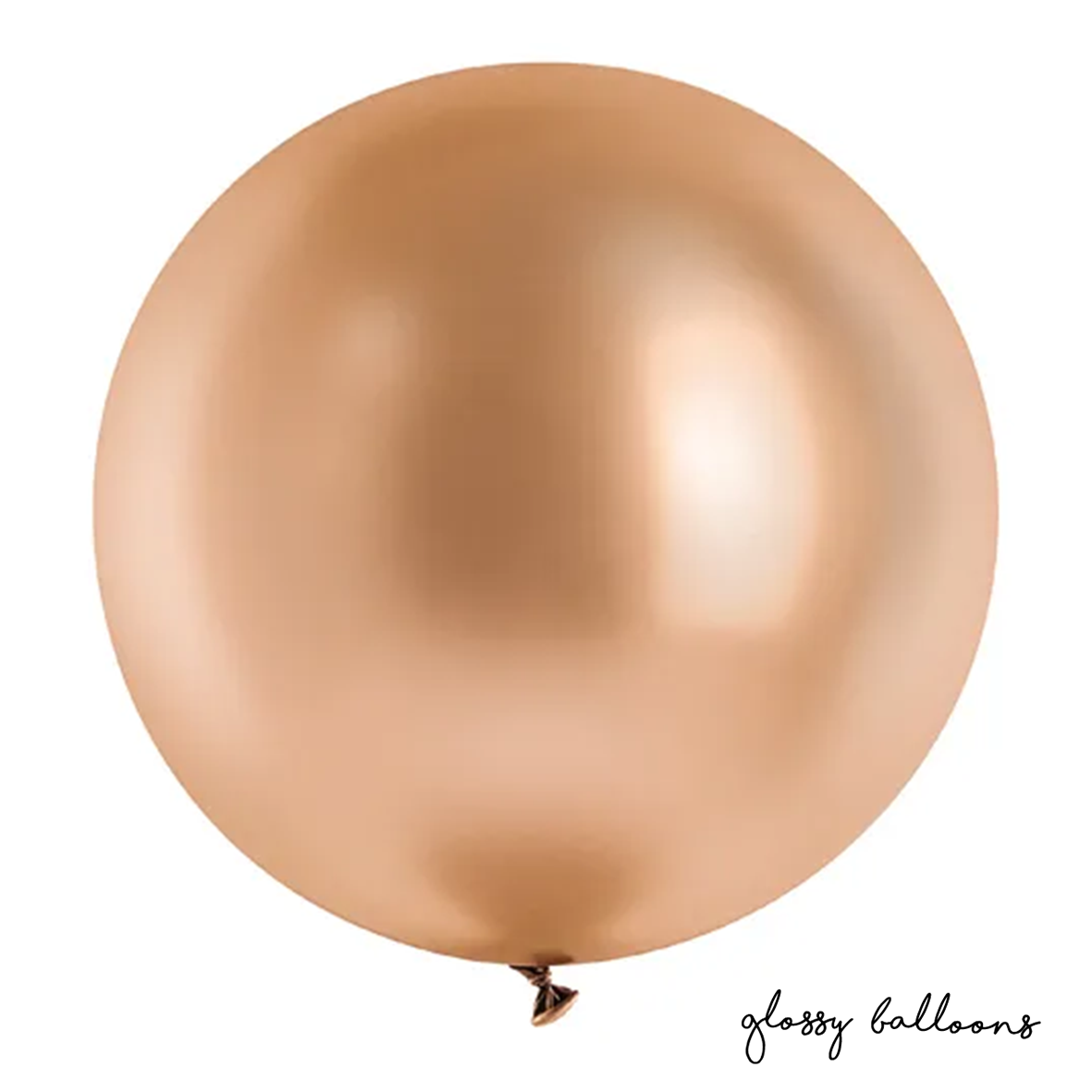 1 Riesenballon - Ø 60cm - Glossy - Roségold