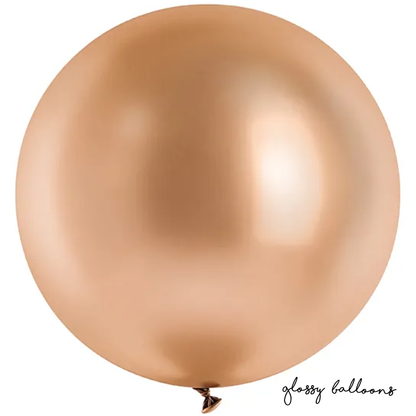 1 Riesenballon - Ø 100cm - Glossy - Roségold