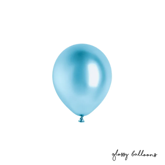 50 Luftballons - Ø 12cm - Glossy - Blau