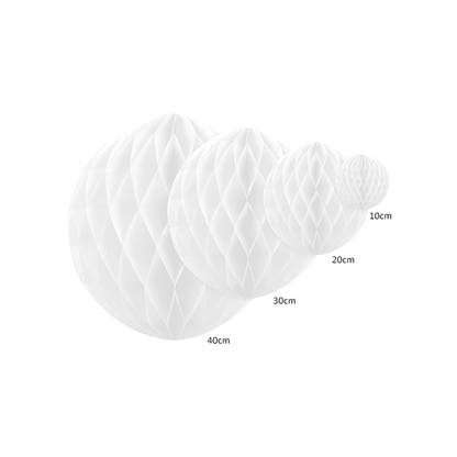 1 Wabenball - Ø 10cm - Weiß