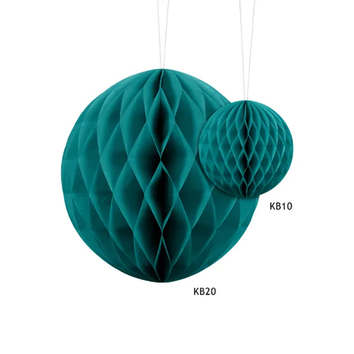 1 Wabenball - Ø 10cm - Lagunenblau